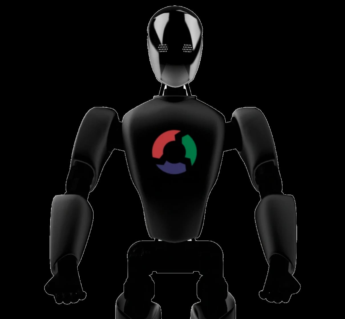 Humanoidni robot z razprtimi rokami, model HIPROBOT
